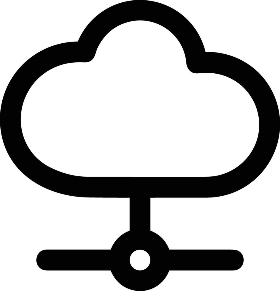 Wolke Symbol Symbol Bild. Illustration von das Hosting Lager Design Bild vektor