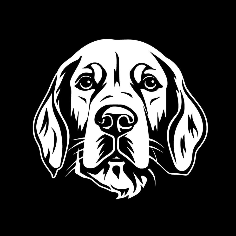 Hund - - minimalistisch und eben Logo - - Illustration vektor