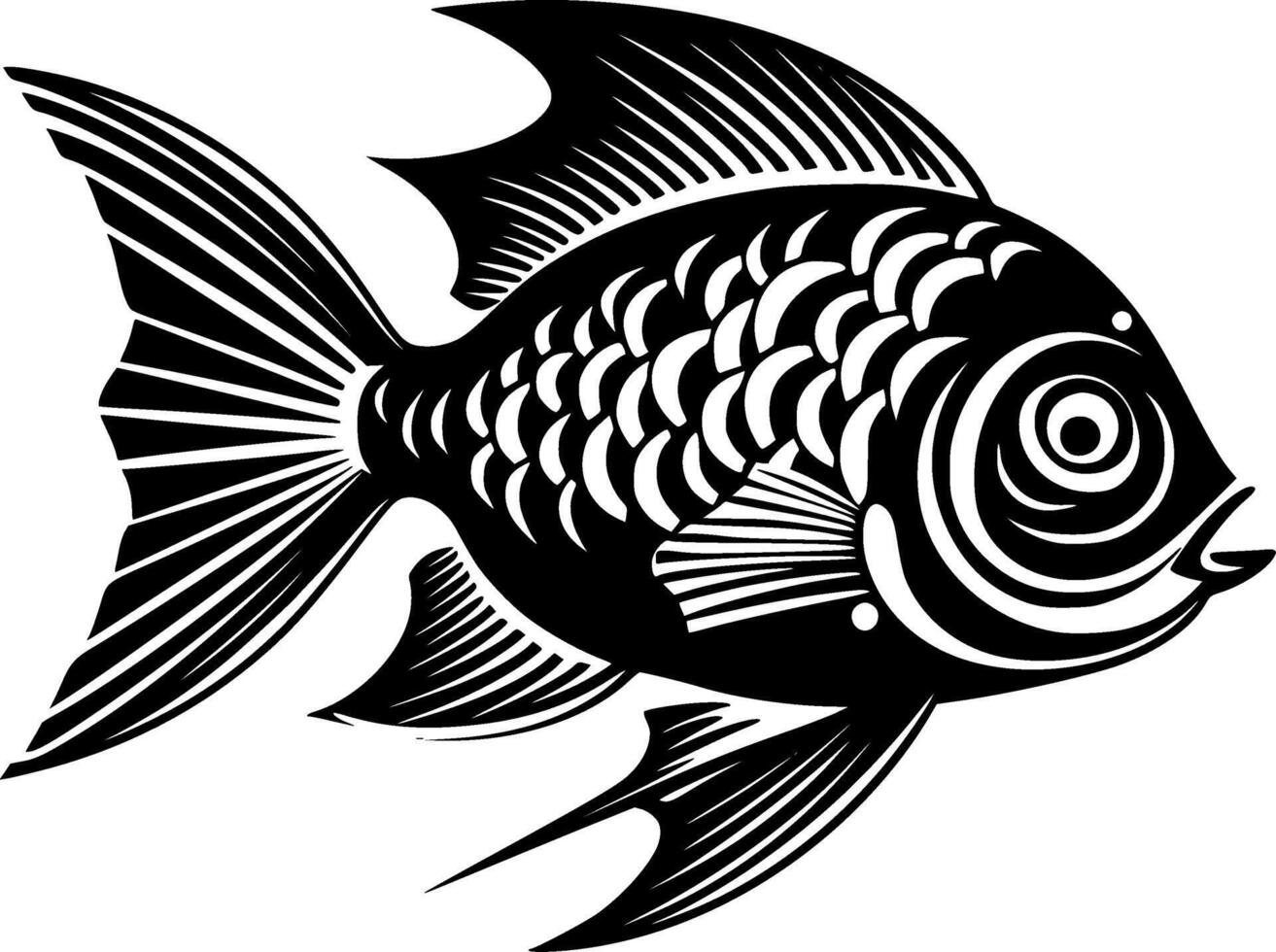 fisk - hög kvalitet logotyp - illustration idealisk för t-shirt grafisk vektor