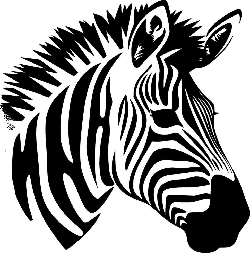 zebra - hög kvalitet logotyp - illustration idealisk för t-shirt grafisk vektor