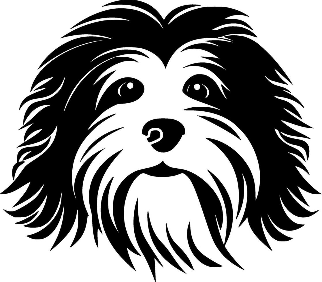 havanese - minimalistisk och platt logotyp - illustration vektor