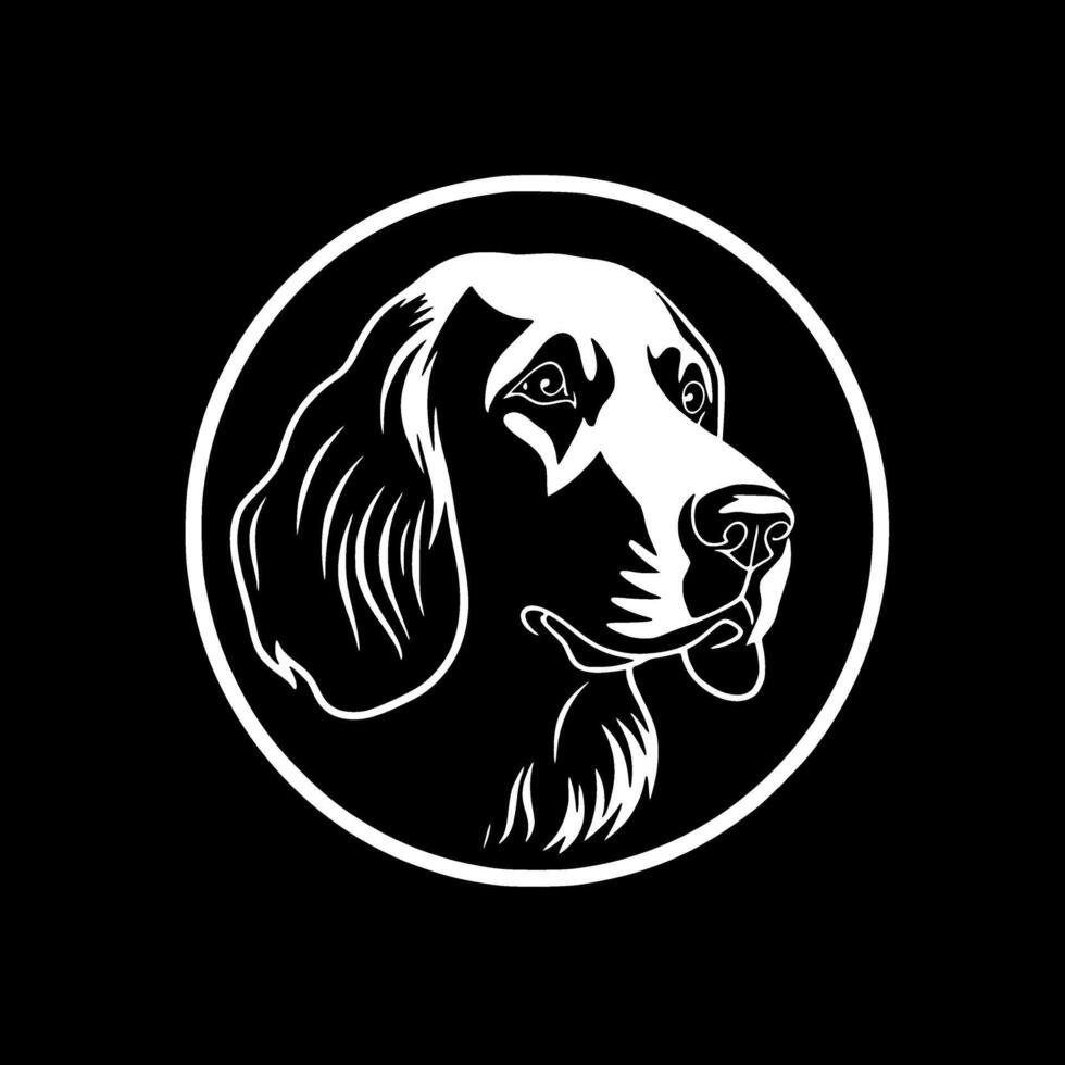 Hund - - schwarz und Weiß isoliert Symbol - - Illustration vektor