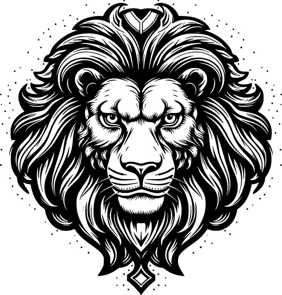 Löwe - - hoch Qualität Logo - - Illustration Ideal zum T-Shirt Grafik vektor