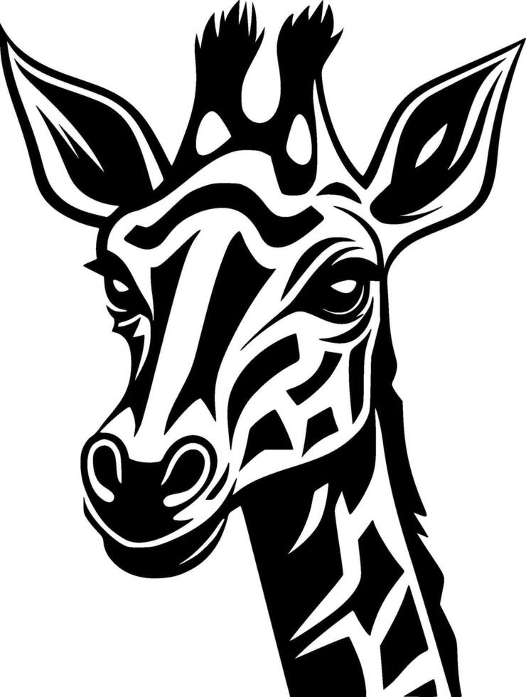 giraff - hög kvalitet logotyp - illustration idealisk för t-shirt grafisk vektor