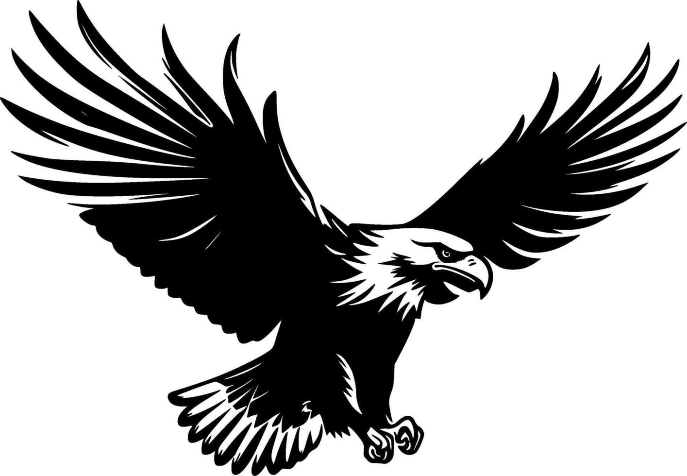 Adler - - hoch Qualität Logo - - Illustration Ideal zum T-Shirt Grafik vektor