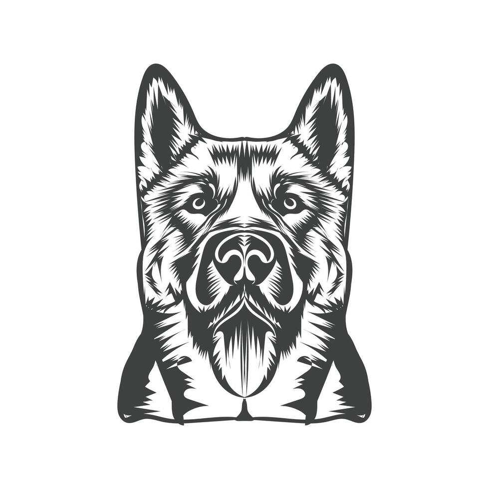 hund illustration design mall vit bakgrund vektor