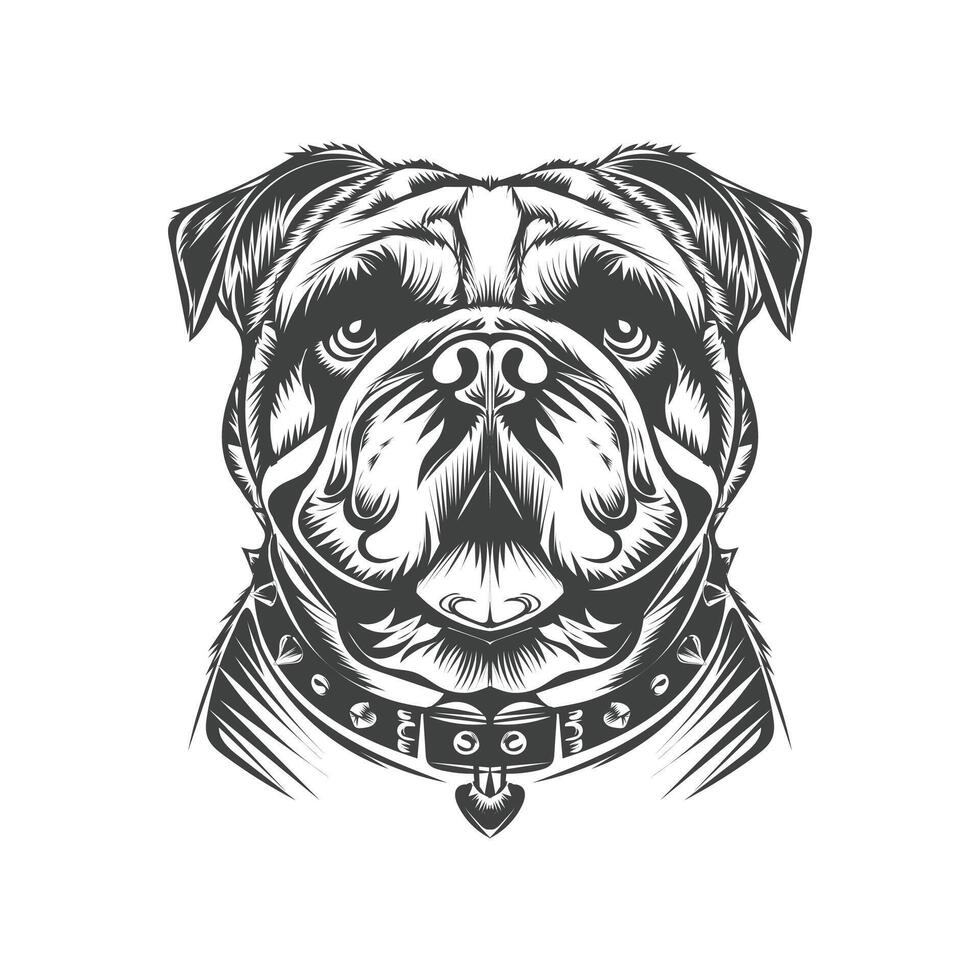 Hund Illustration Design Vorlage Weiß Hintergrund vektor