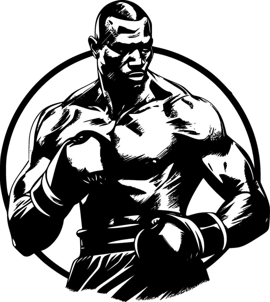 Boxer - - hoch Qualität Logo - - Illustration Ideal zum T-Shirt Grafik vektor