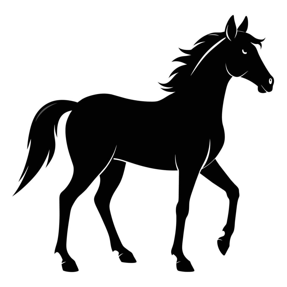 häst illustrationer - idealisk för ryttare varumärke, konst grafik, och bondgård dekor vektor