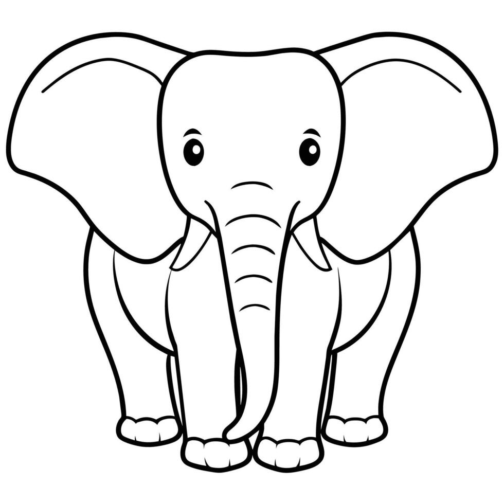 elefant illustrationer - idealisk för safari-tema dekor, barns böcker, och miljövänlig branding vektor