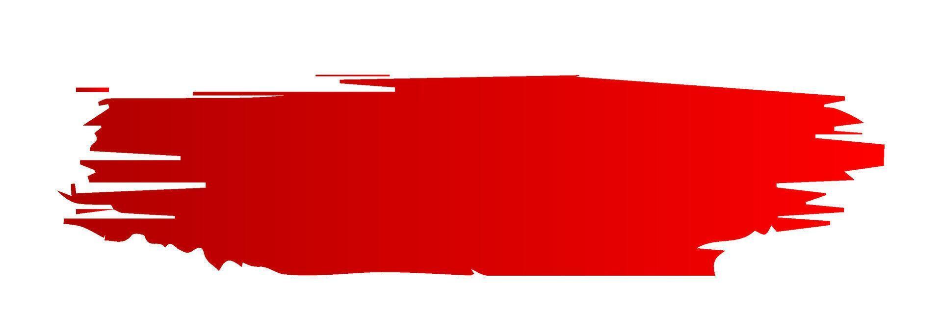 röd borsta stroke, bläck stänka ner och konstnärlig design element. smutsig vattenfärg textur, låda, ram, grunge bakgrund, stänk eller kreativ form för social media. abstrakt teckning. vektor