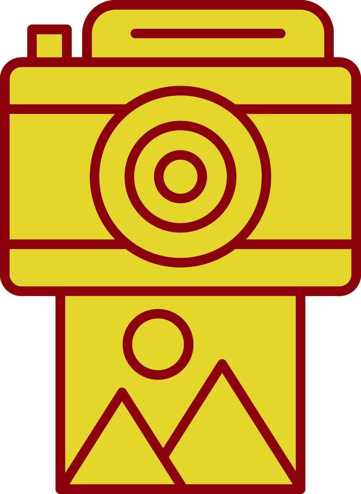 Kamera Glyphe Kurve Symbol vektor