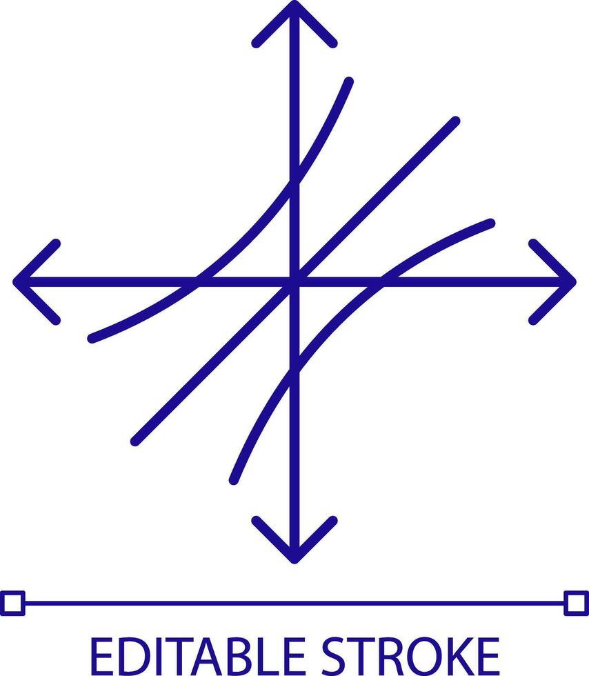 kano Modell- Blau rgb Farbe Symbol. Aufgabe Verwaltung Technik. Zusammenarbeit Organisation, Arbeitsablauf Verwaltung. Navigation System. isoliert Illustration. einfach gefüllt Linie Zeichnung. editierbar Schlaganfall vektor