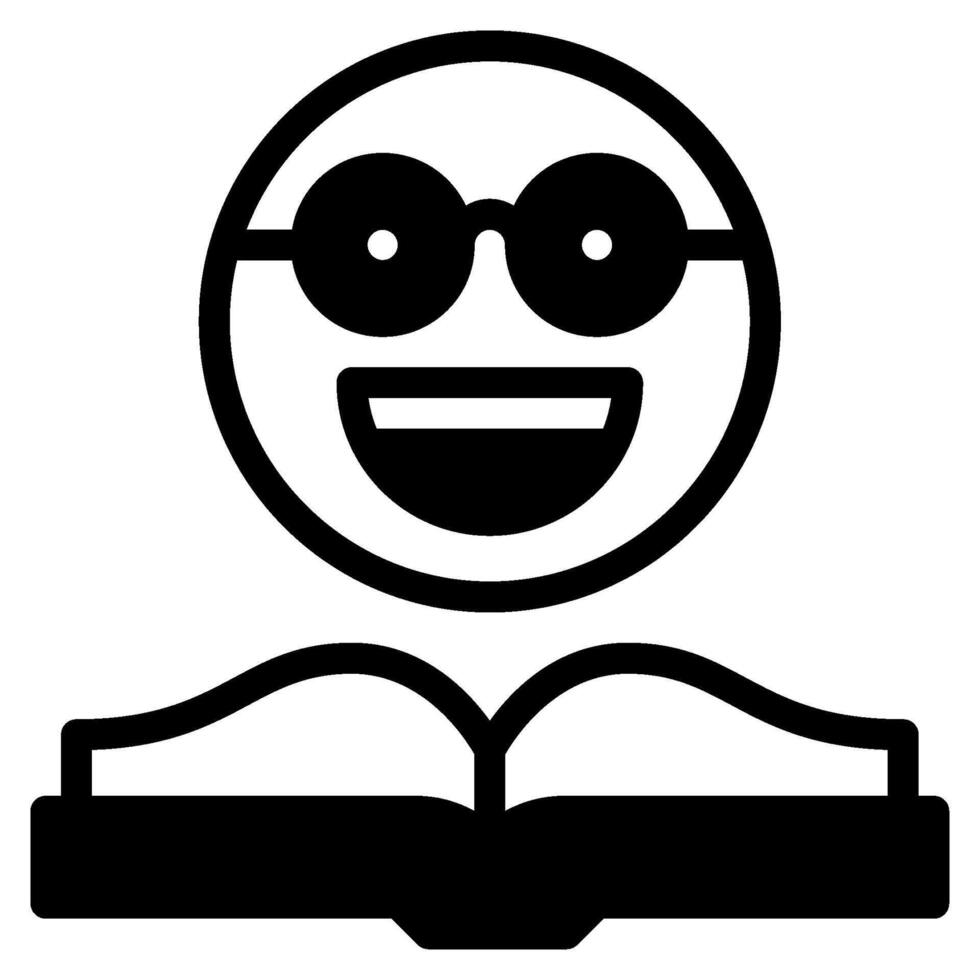Bücherwurm Symbol Illustration, zum Netz, Anwendung, Infografik, usw vektor