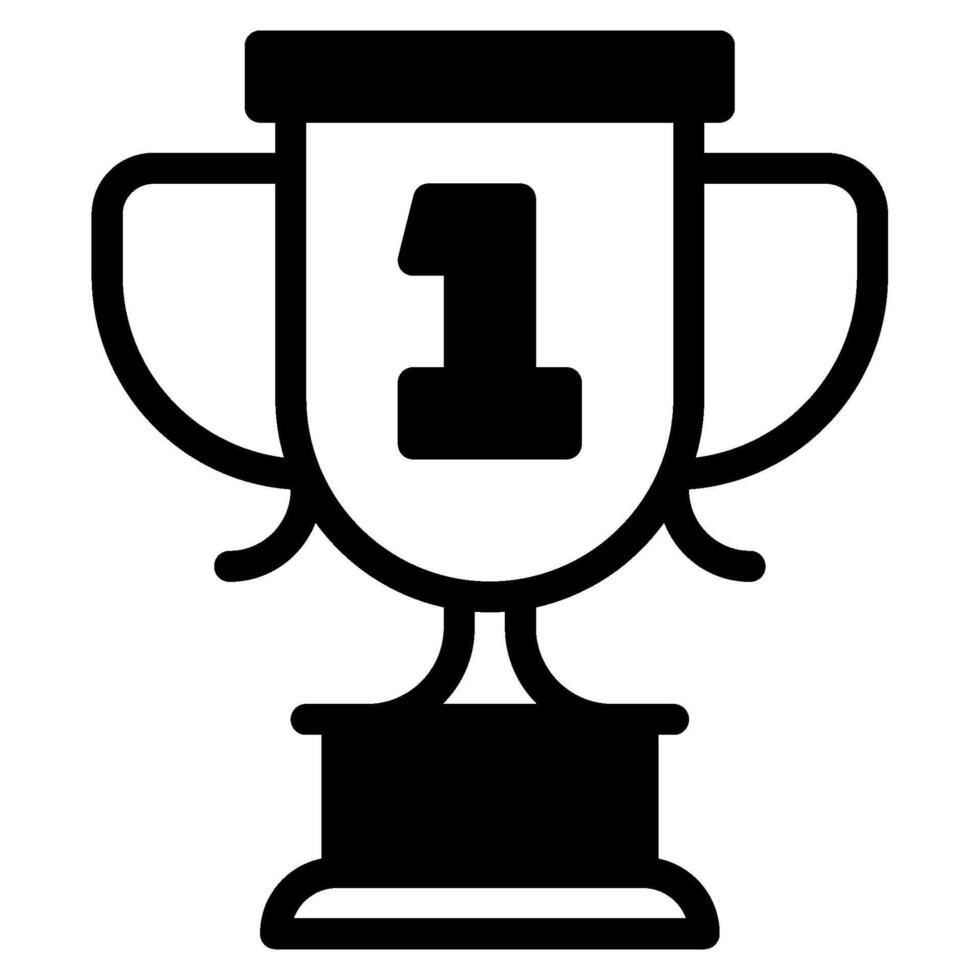 trofén ikon illustration, för webb, app, infografik, etc vektor