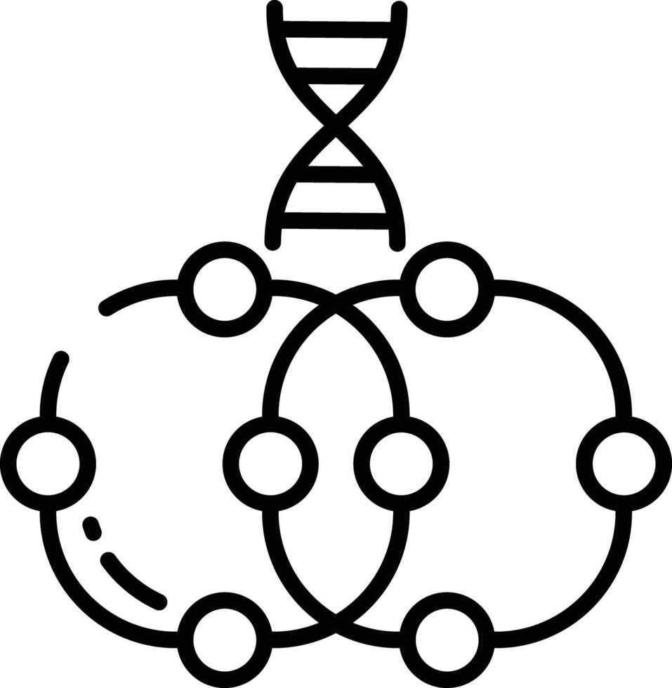 molekyl dna översikt illustration vektor