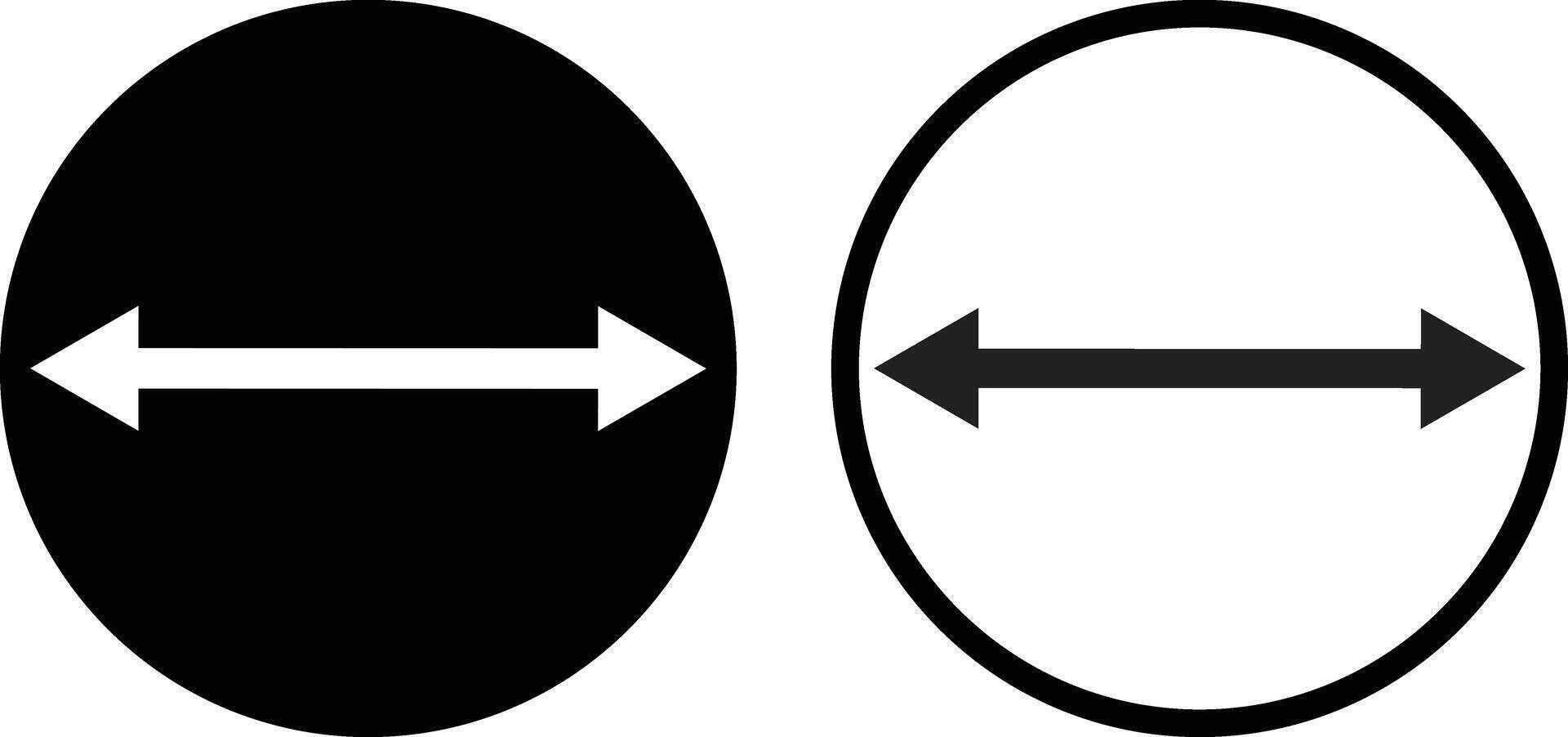 dubbel- lång pil ikon uppsättning i två stilar . lång pil ikon vektor