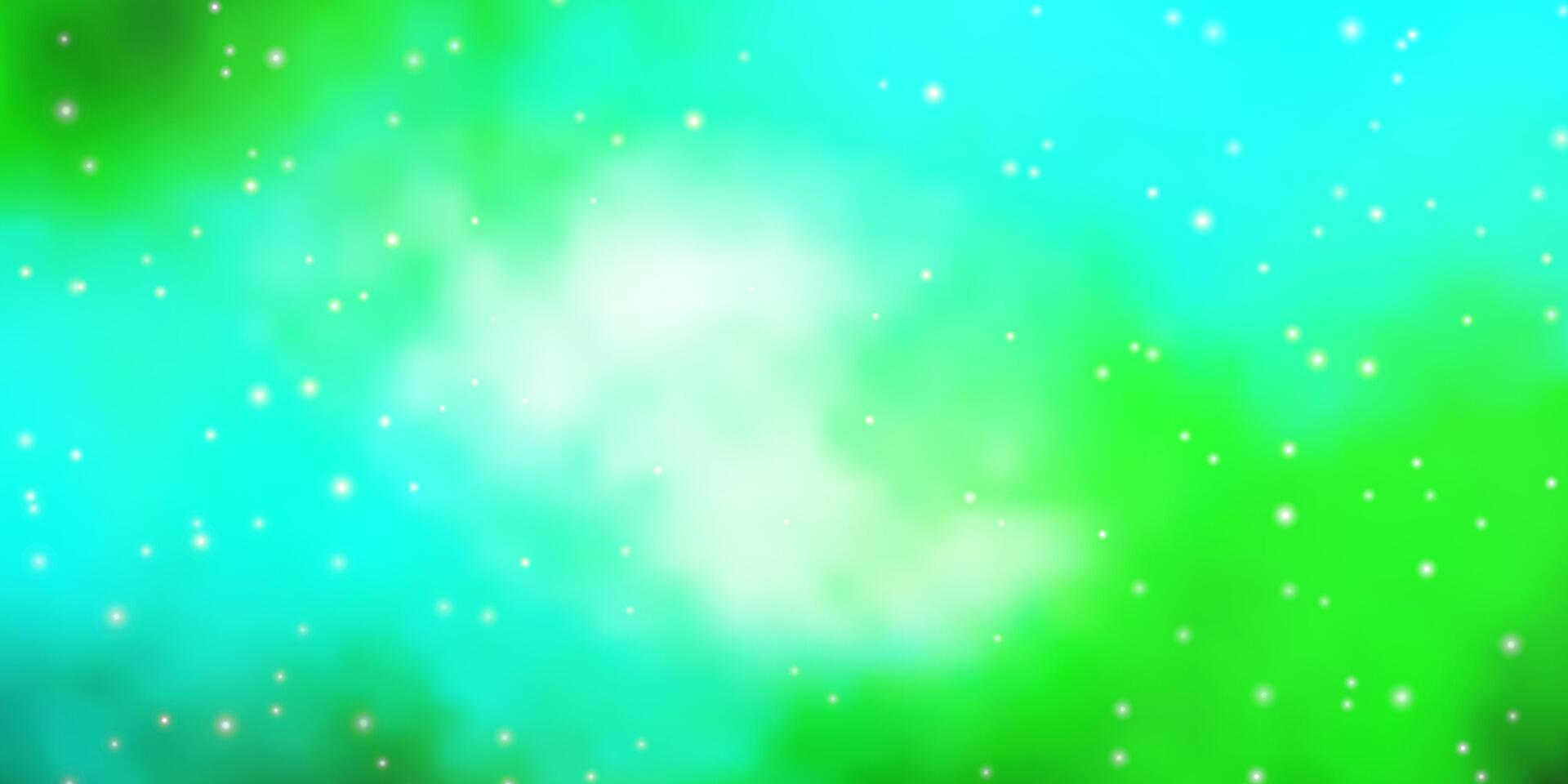 ljus blå, grön mönster med abstrakt stjärnor. vektor