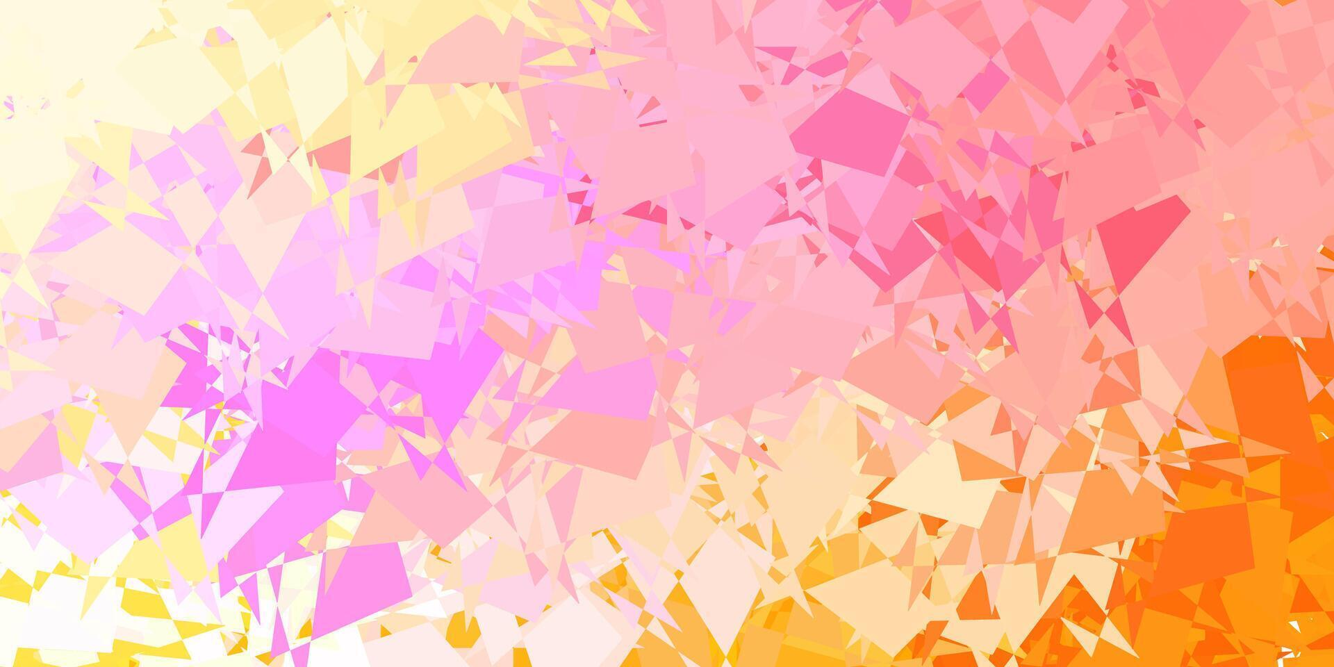ljus rosa, gul textur med memphis former. vektor