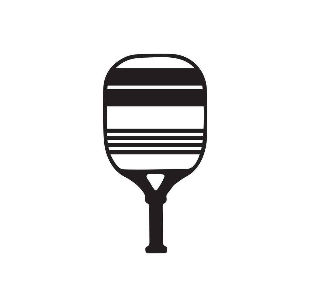 Pickleball Paddel Illustration. Pickleball Paddel und Ball Clip Art von Pickleball, Pickleball Schläger und Symbol vektor