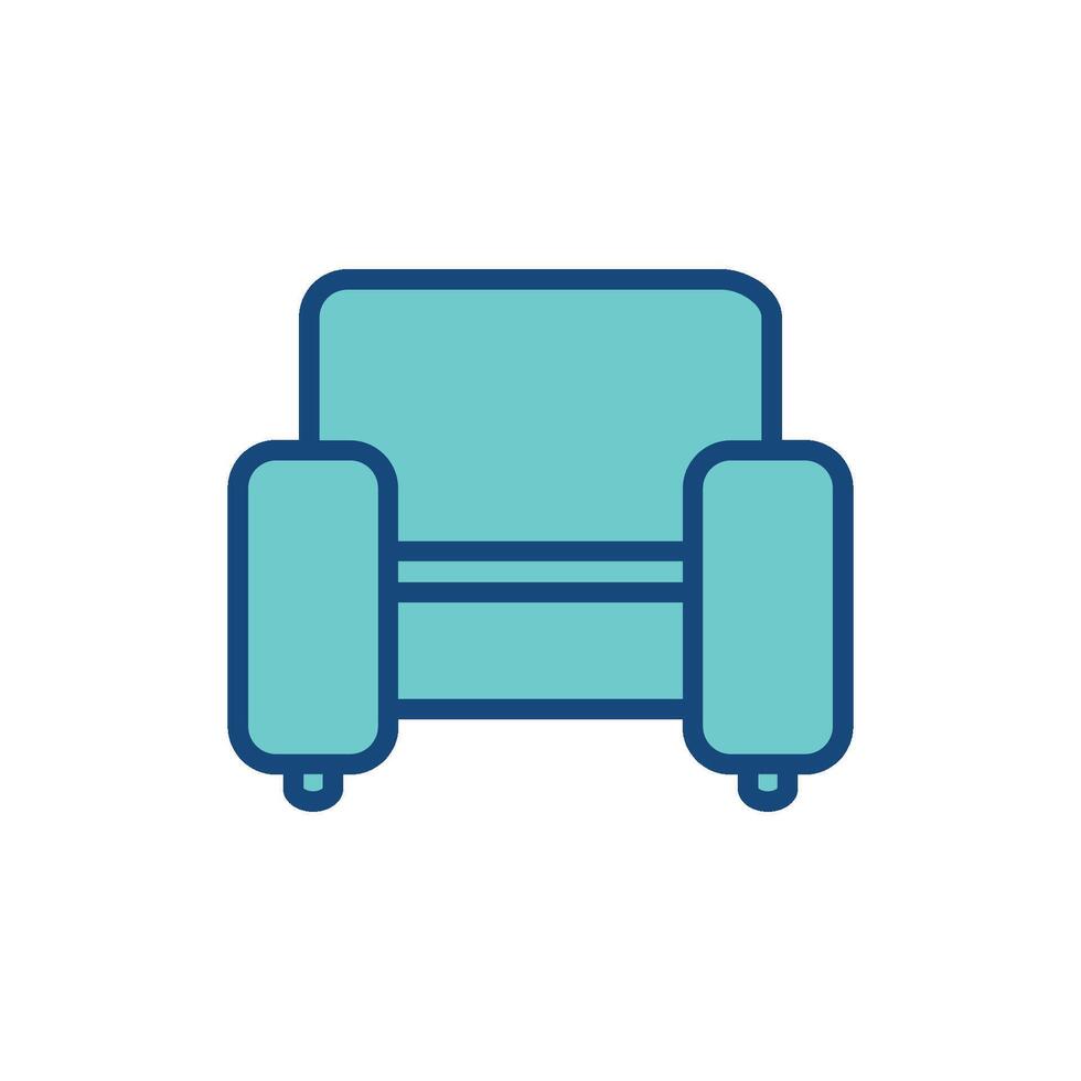 Sofa Couch Symbol Vorlage Illustration Design vektor