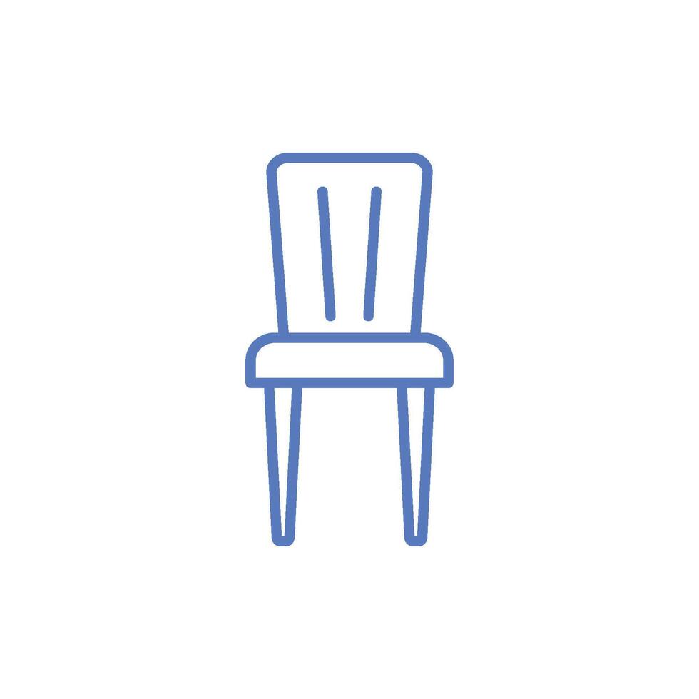 Stuhl Symbol Vorlage Illustration Design vektor