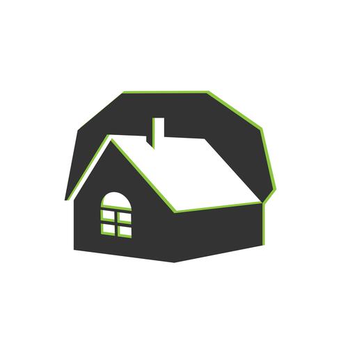 Haus Immobilien-Symbol vektor
