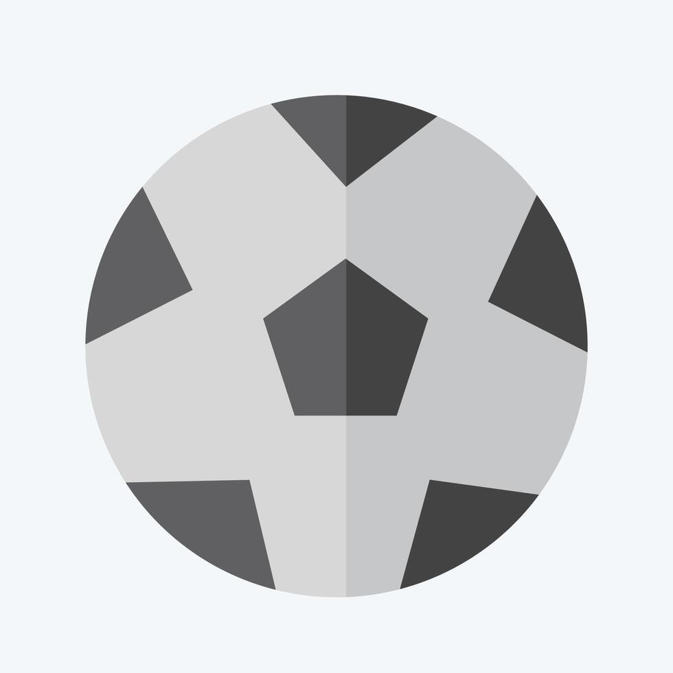ikon fotboll. relaterad till fotboll symbol. platt stil. enkel design illustration vektor