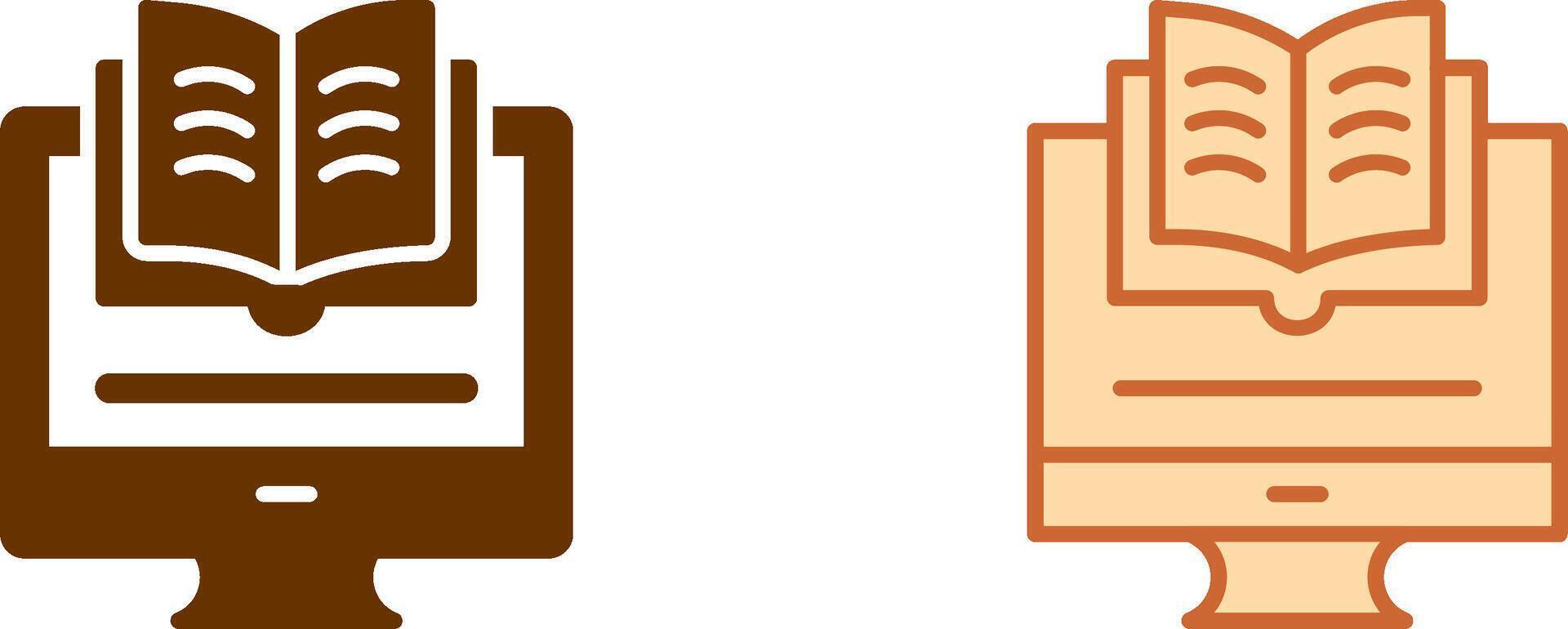 E-Book-Icon-Design vektor