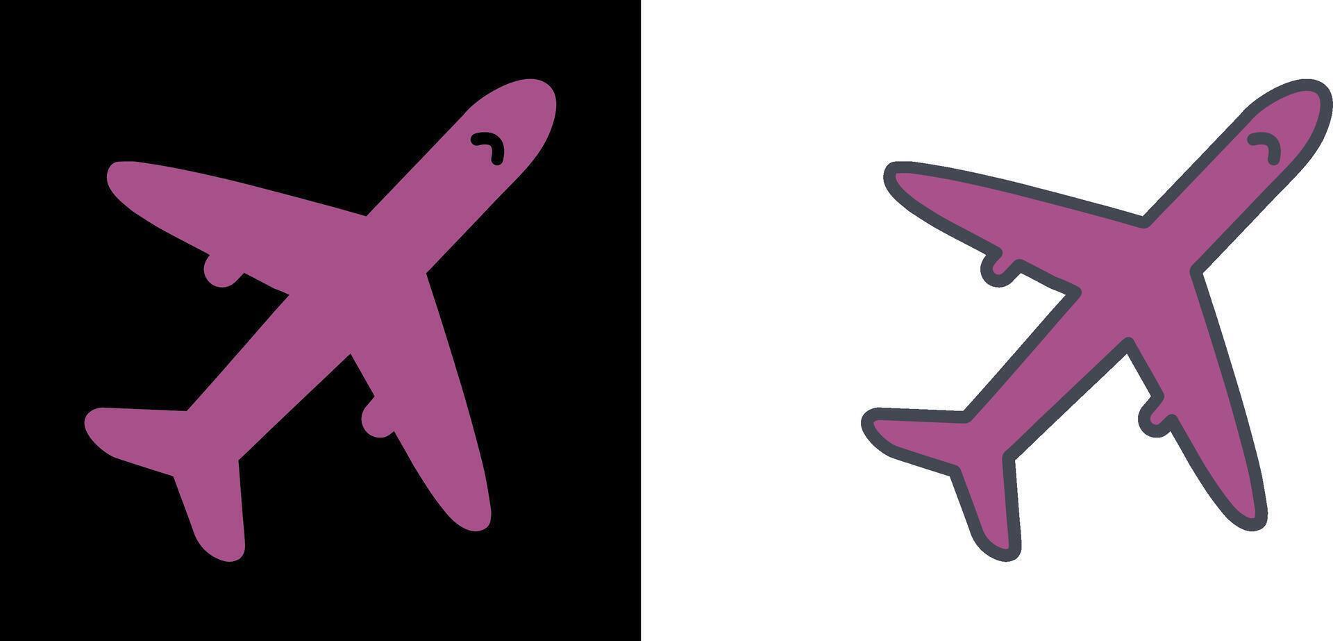 Flugzeug Symbol Design vektor