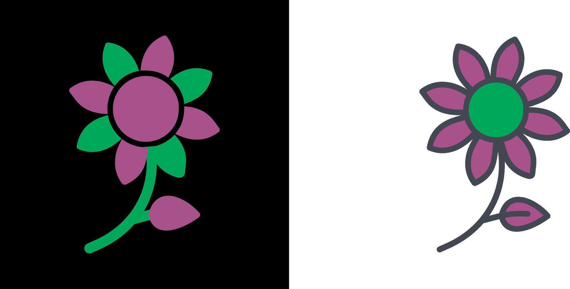 Blumen-Icon-Design vektor