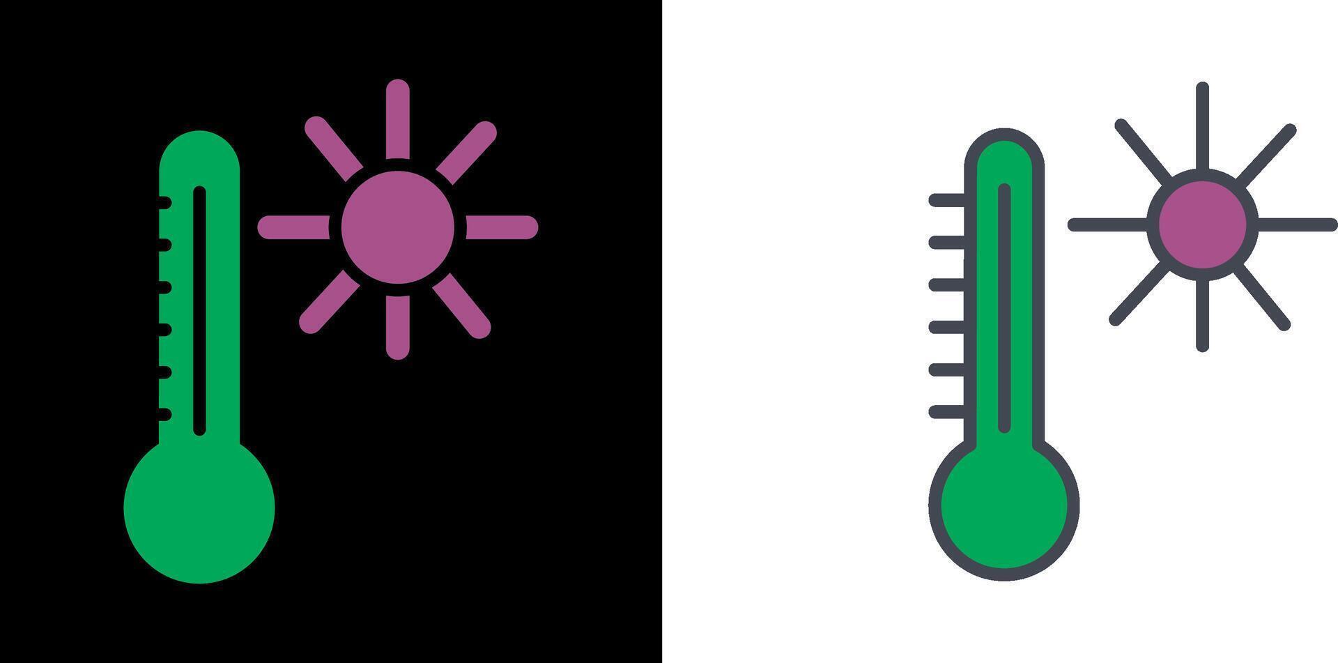 Temperatur-Icon-Design vektor