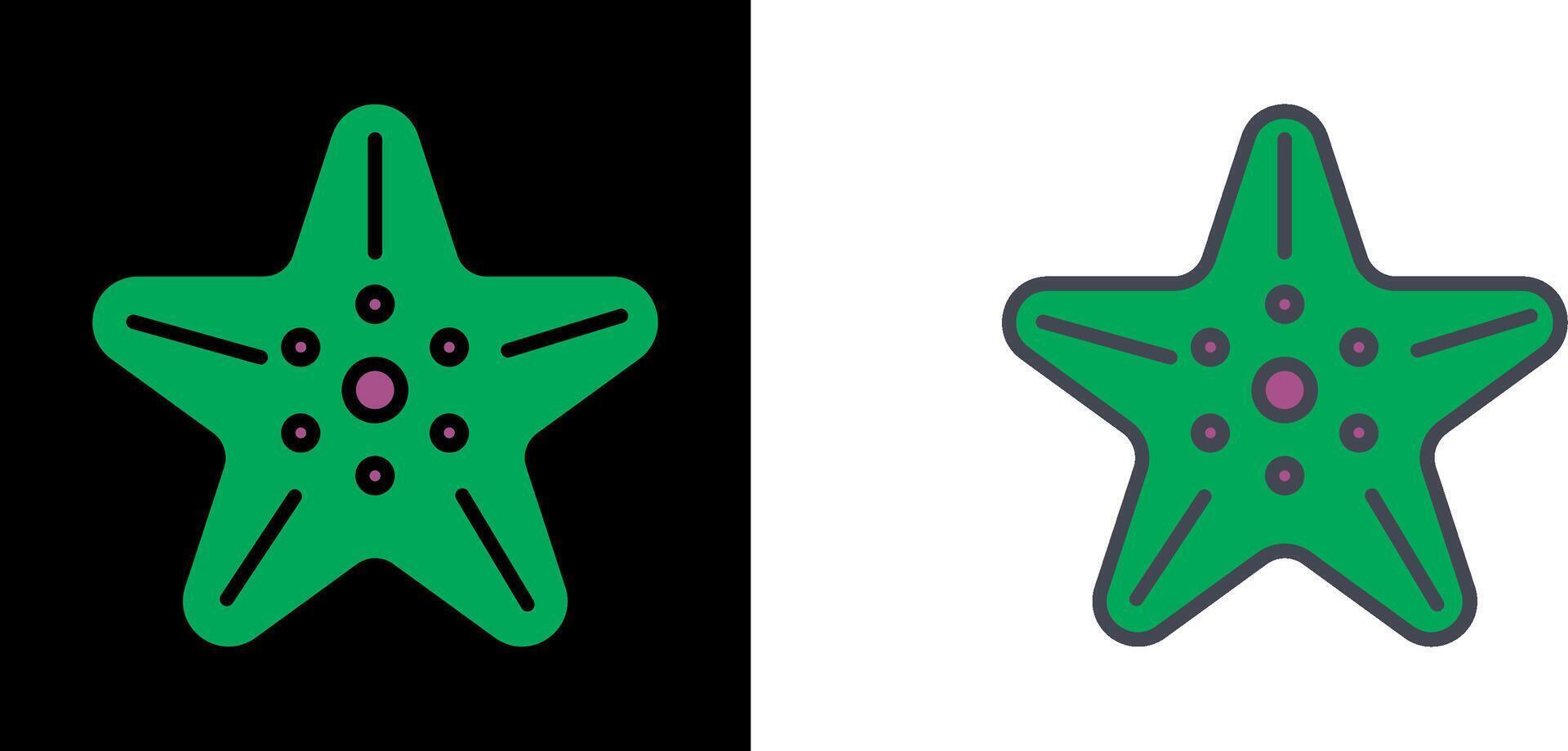 sjöstjärna ikon design vektor