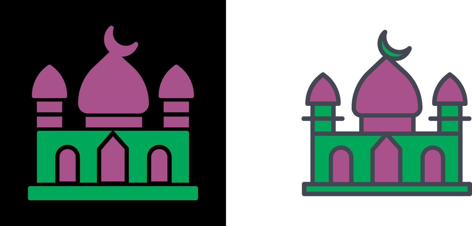 Moschee-Icon-Design vektor