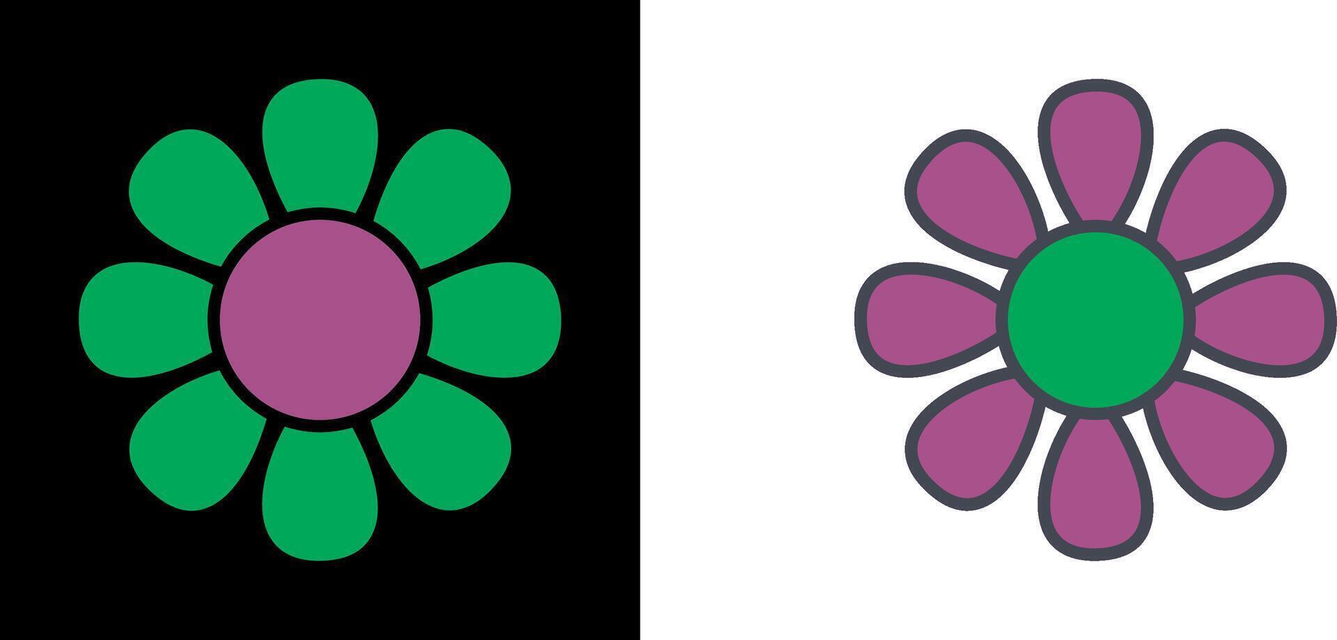 Blumen-Icon-Design vektor