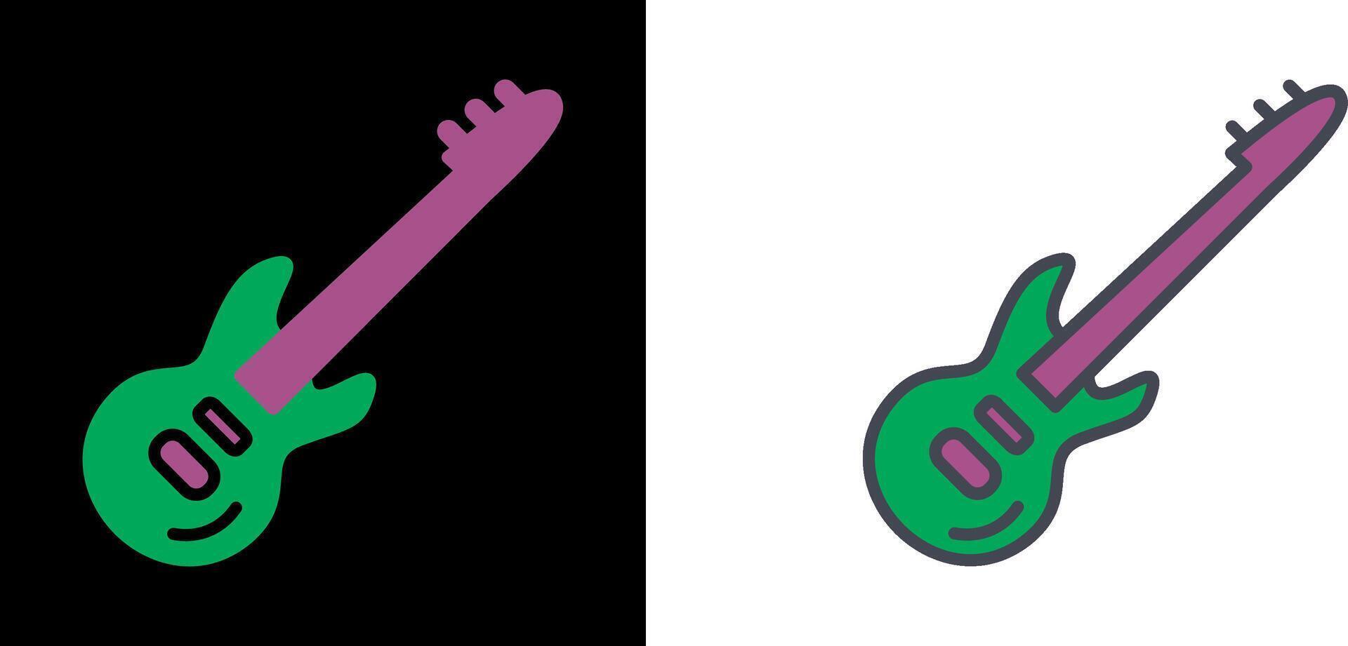 Gitarren-Icon-Design vektor