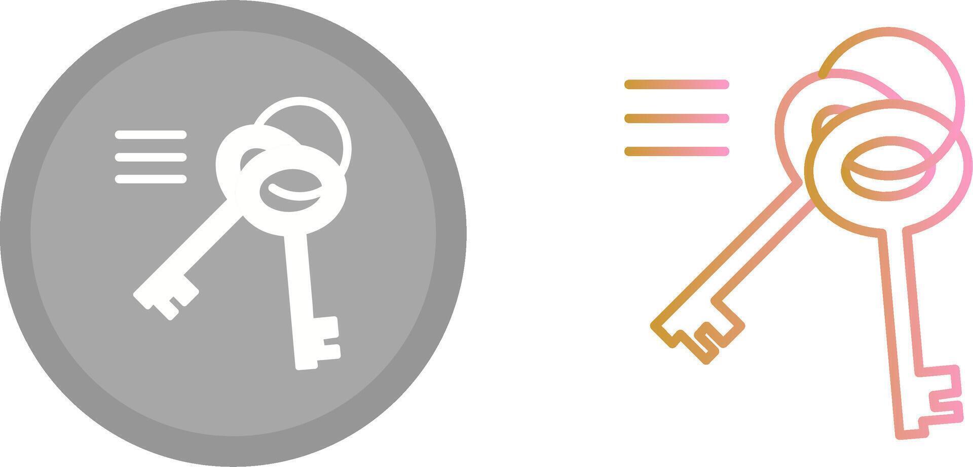 Schlüssel-Icon-Design vektor