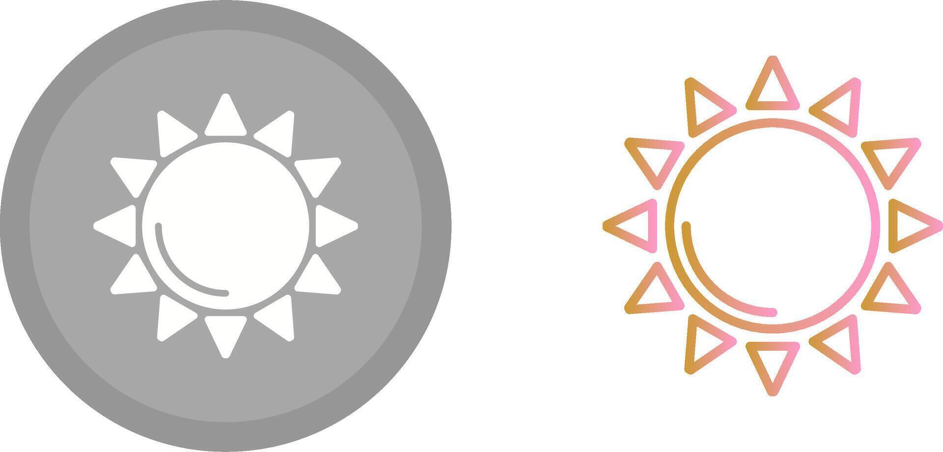 Sonne-Icon-Design vektor