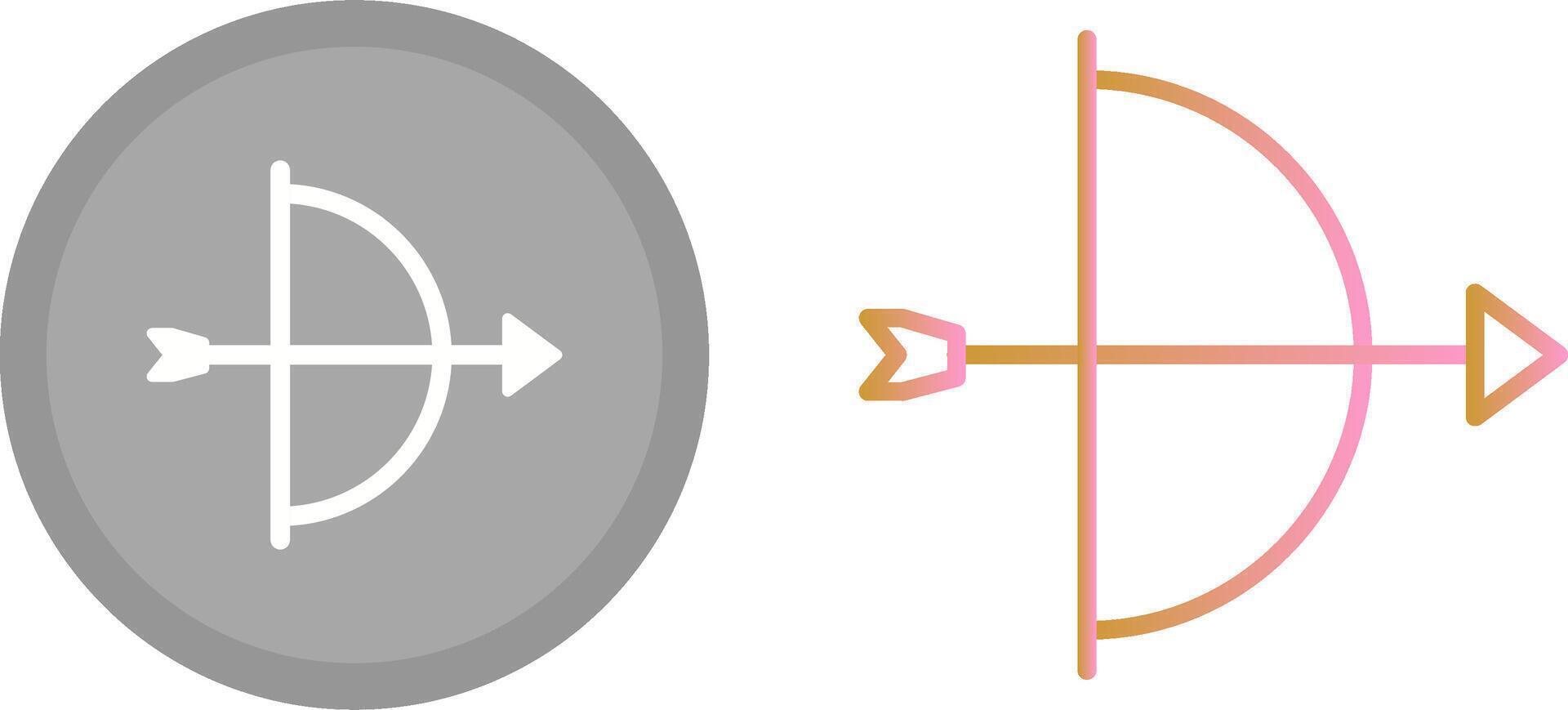 Armbrust-Icon-Design vektor