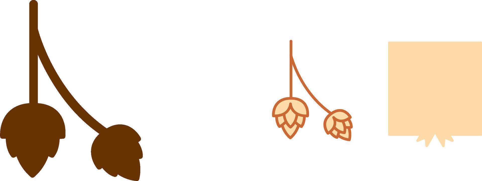 Hopfen Symbol Design vektor