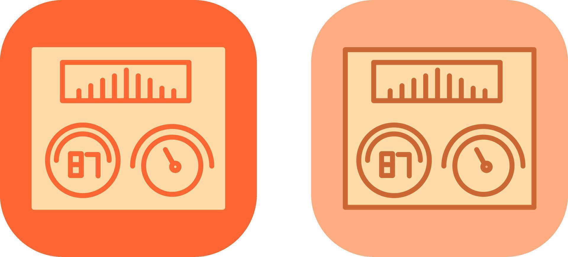 Thermoregulator-Icon-Design vektor