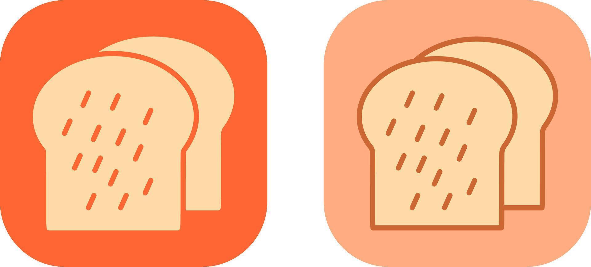 Toast-Icon-Design vektor