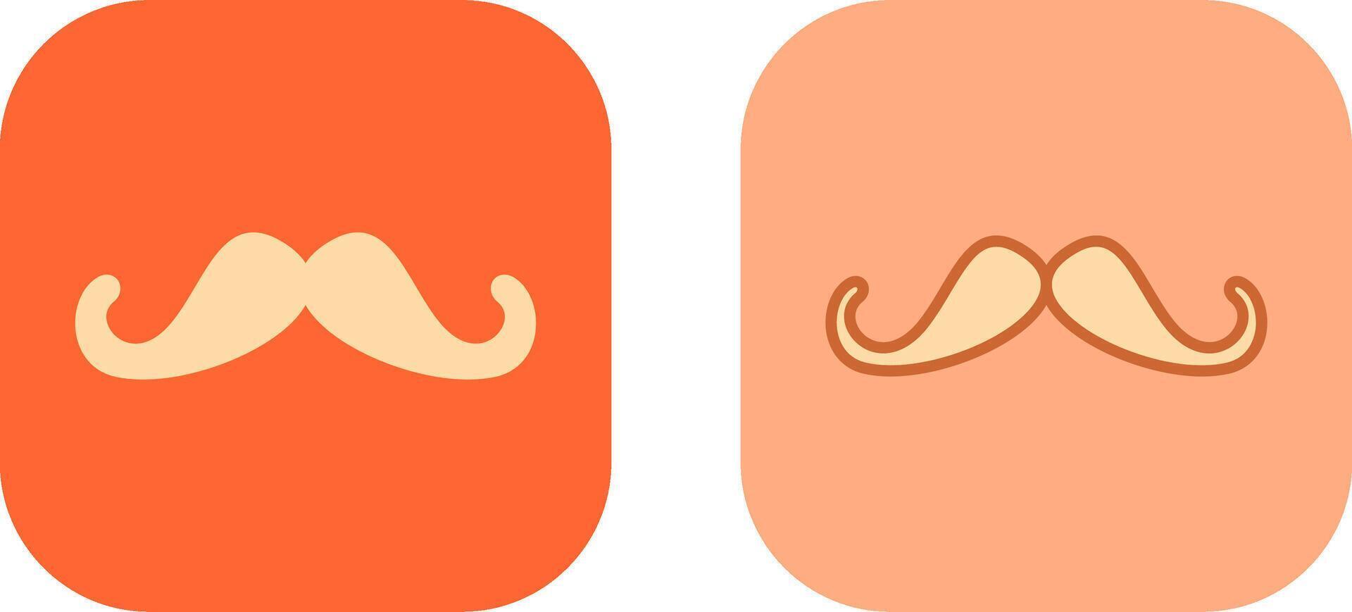 mustasch ikon design vektor