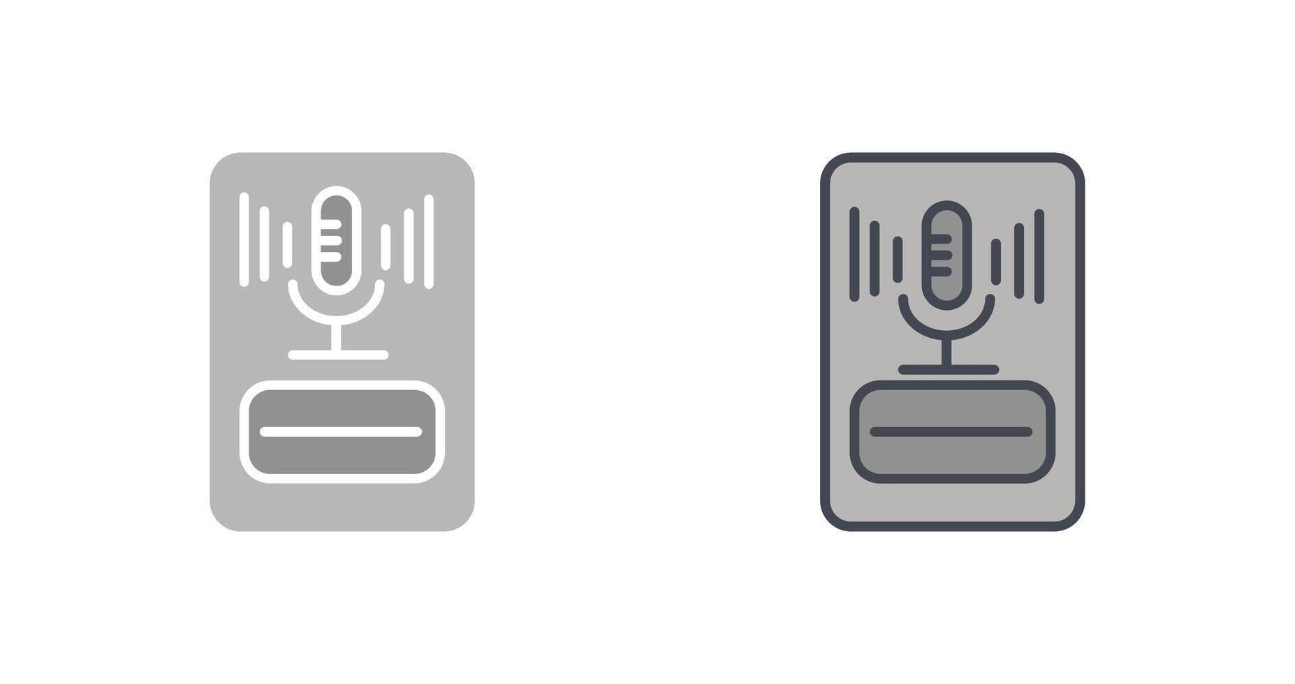 Mikrofon-Icon-Design vektor