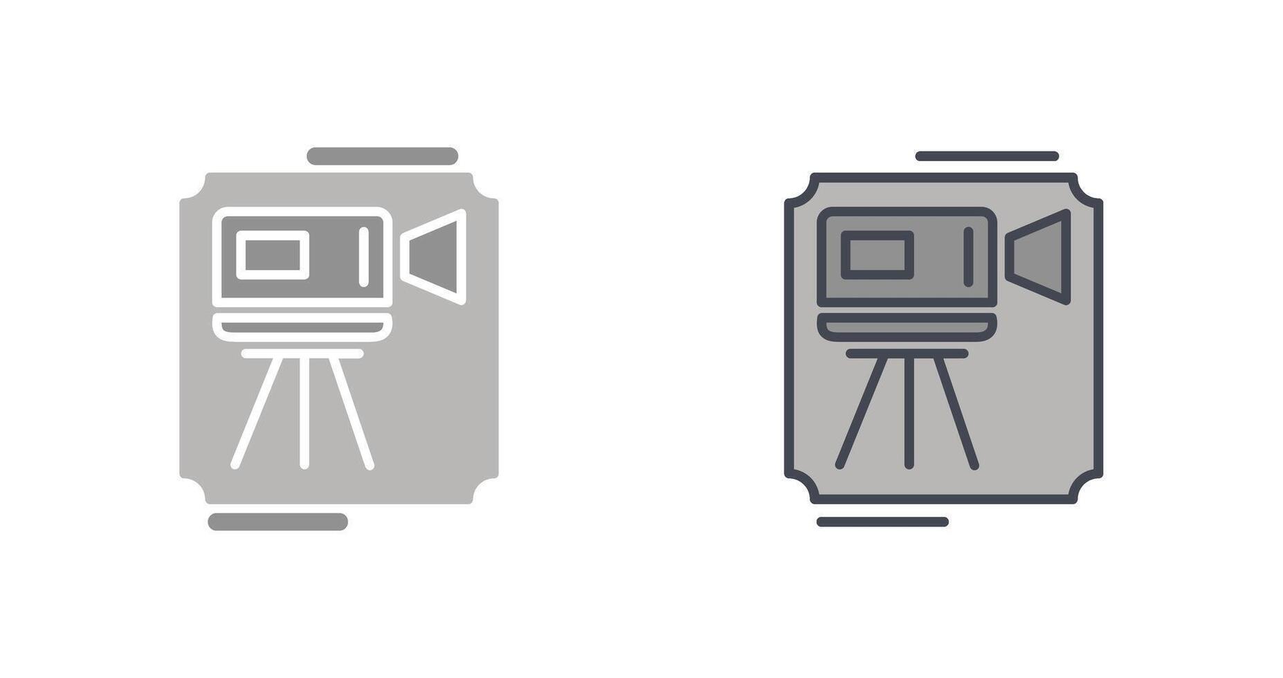 videokamera ikon design vektor