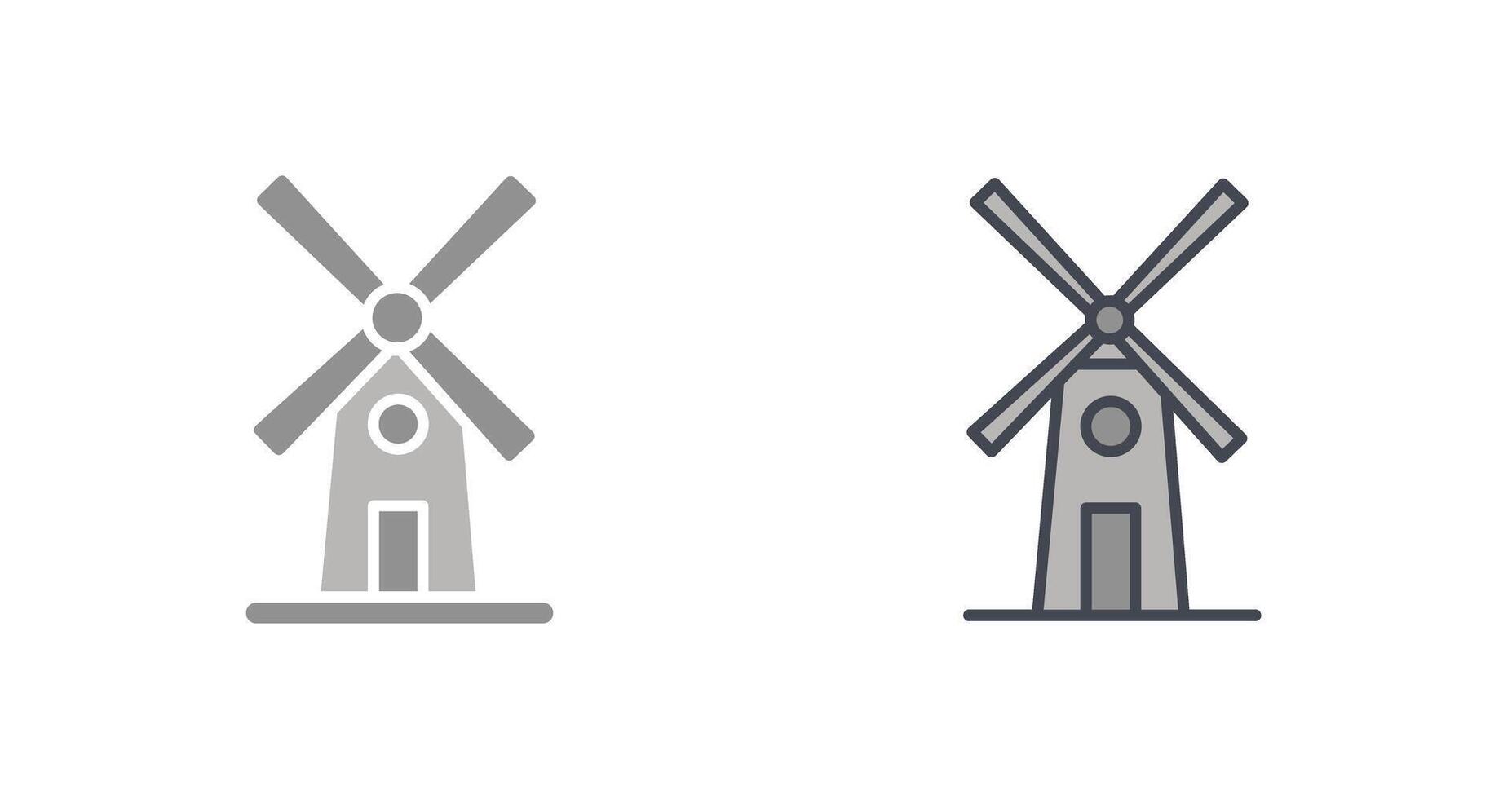 Windmühlen-Icon-Design vektor