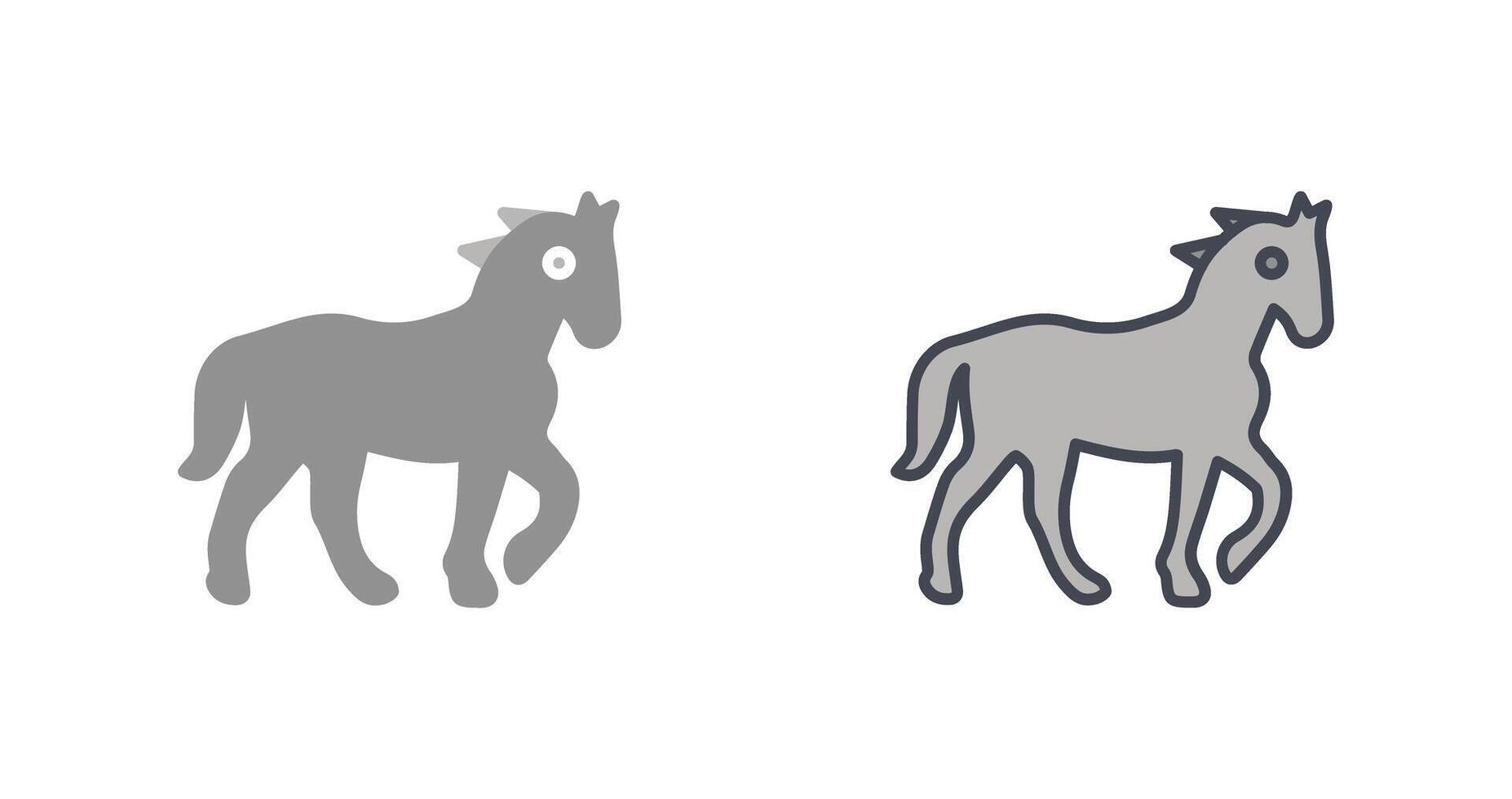 häst ikon design vektor