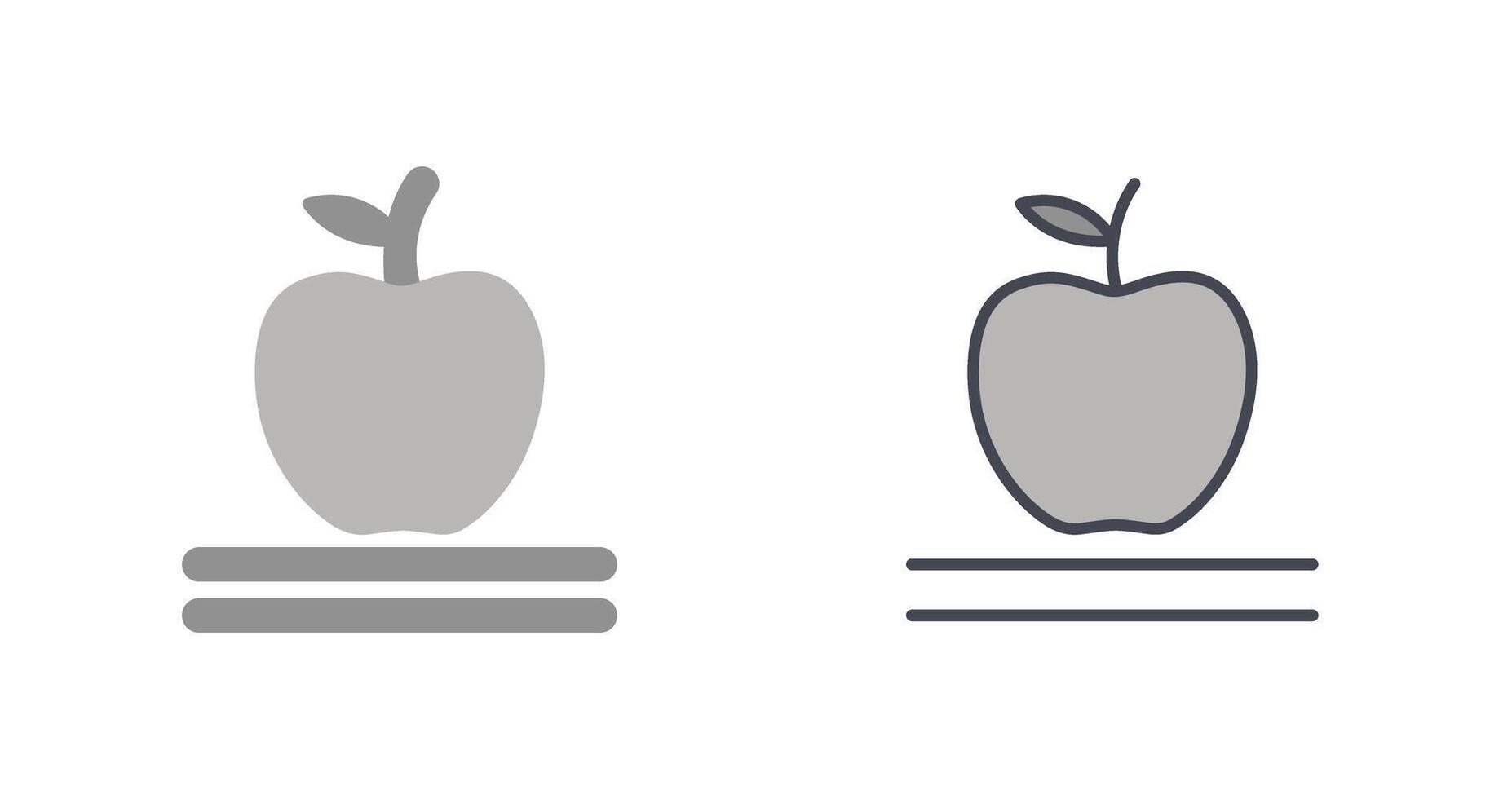 äpple ikon design vektor