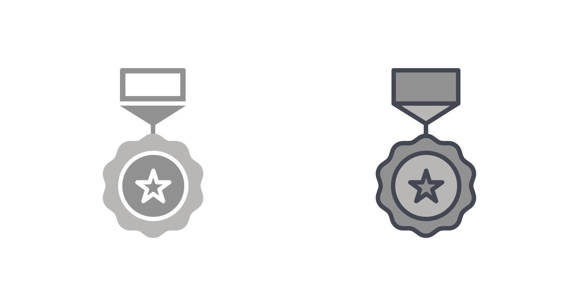 Medaillen-Icon-Design vektor