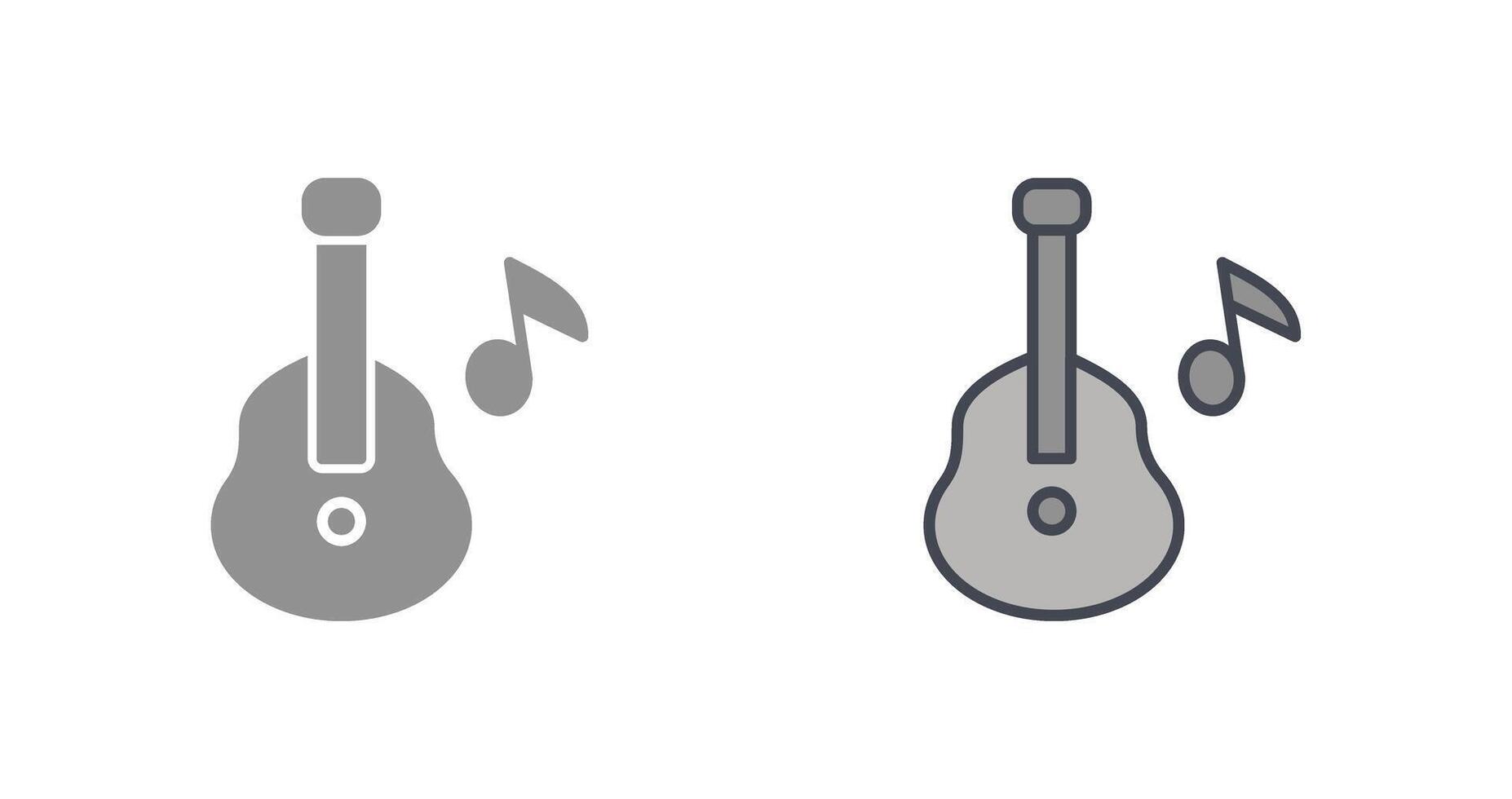 Gitarren-Icon-Design vektor